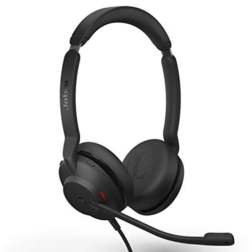 Image of Jabra Evolve2 30 MS Wired Headset, USB-A, Stereo, Black – Lightweight, Portable Telephone Headset with 2 Built-in Microphones – Work Headset with Superior Audio and Reliable Comfort