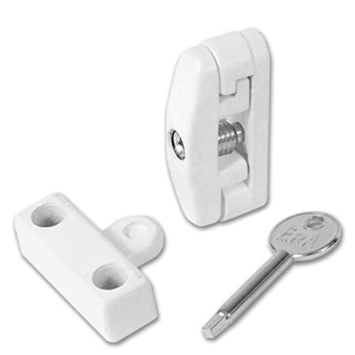 Image of ERA 903 Window Swing Lock - White 2 Locks and 1 Key - 903-12