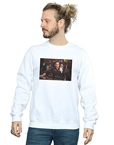 Image of Absolute Cult Supernatural Men's Gabriel's Bar Sweatshirt White Large