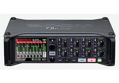 Image of ZOOM F8nPro Field Recorder – Professional 8-Channel 32-bit Audio Recorder for Film, Broadcast, Music Production & Sound Design, UK-Version, black