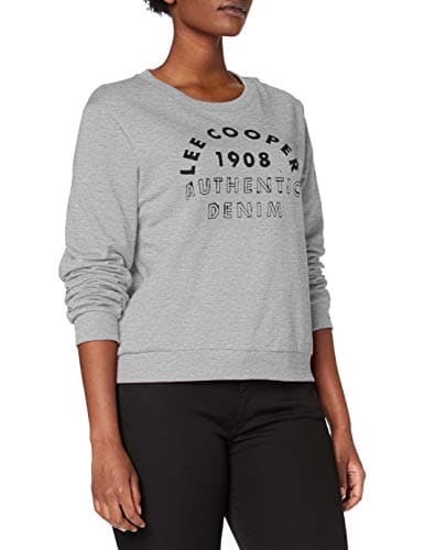 Image of Lee Cooper Women's LC Crew Neck Sweatshirt, Gray, XS