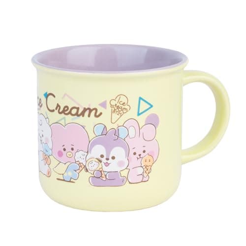 Image of Grupo Erik Ceramic Mug - BT21 Merch | 12.6 oz - 375 ml Coffee Mug Tea, Cool Mugs and Cups | BT21 Gifts Under 10 Pounds, Kawaii Stuff, Kawaii Gifts