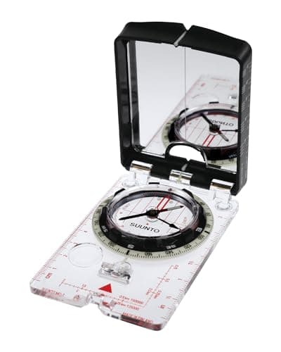 Image of SUUNTO MC-2 Q/D/CM/IN/NH Mirror Compass, Northern Hemisphere Adventure/Hiking Compass, Magnifying Lens, Adjustable Declination & Luminous Markings