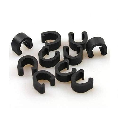Image of DB 10 x Bicycle Cable C-Clips - Jagwire - Buckle Brake Gear Cable Housing Hose Tube