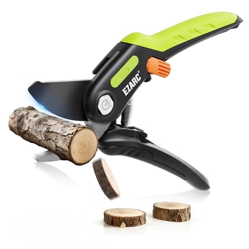 Image of EZARC Garden Secateurs, Bypass Secateurs Heavy Duty 20 mm Cut Capacity with SK5 Steel Blade, Garden Shears for Cutting Flowers, Trimming Plants, Picking Fruits, 1 Pack