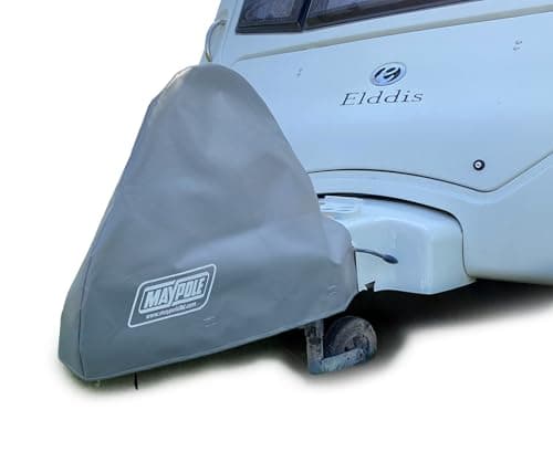 Image of Maypole Deluxe Heavy Duty PVC Caravan Hitch Cover, Grey