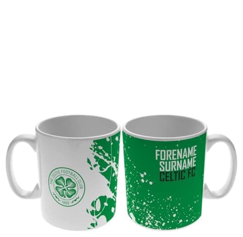 Image of Personalised "Proud 11oz Ceramic Mug for Celtic FC Fans, Great Gift for Celtic Football Supporters, Ceramic Tea Coffee Mug