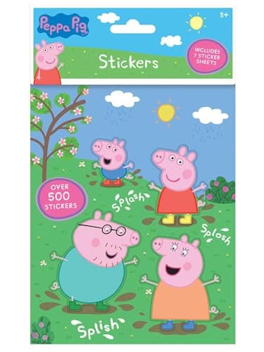 Image of Peppa Pig Sticker Sheets 500+ Stickers Childrens Creative Activity Gift Age 3+