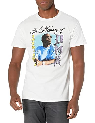 Image of DMX Men's Official in Memory Photo T-Shirt, White, XXL