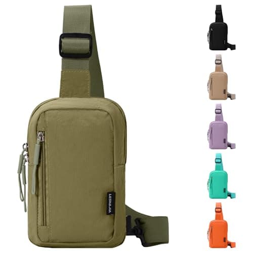 Image of Mayoii Small Crossbody Bag for Women & Men– Lightweight Hiking Sling Bag, Ideal for Travel, Outdoor, Sports, Walking (Army Green)