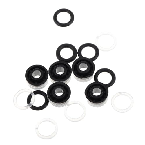 Image of ELAYARD 5 Sets Hydraulic Trolley Jack Oil Sealing Rings with Open Seal Set Compatible with Various Floor Jacks Install Spare Parts for Jack Repair and Maintenance