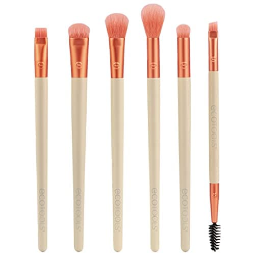 Image of EcoTools Elements Limited Edition Fiery Eye Professional Eye Makeup Brush Set, 6 Piece Set, Orange