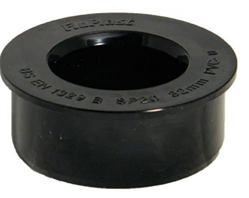 Image of 32mm (36mm) Black Solvent Soil Pipe Boss Boss Adaptor