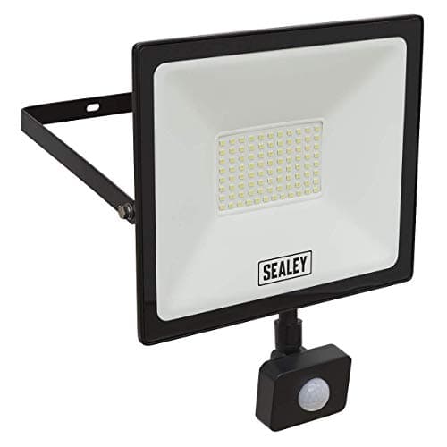 Image of Sealey LED114PIR 70W SMD LED Extra Slim Floodlight with PIR Sensor