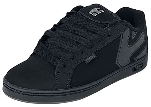 Image of Etnies Fader Mens Skate Trainers in Black - 9 UK