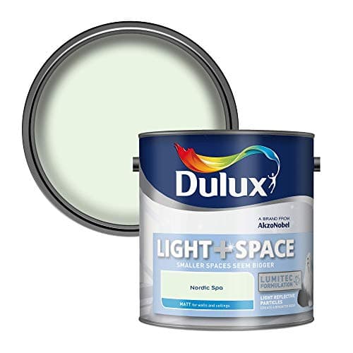 Image of Dulux 500004 Light & Space Matt Emulsion Paint For Walls And Ceilings - Nordic Spa 2.5L
