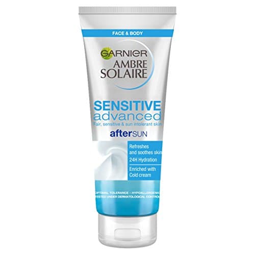 Image of Garnier Ambre Solaire Hydrating Soothing Sensitive Advanced After Sun, Enriched with Cold Cream For Use On Face and Body 200 ml