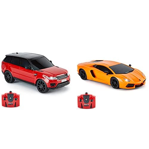 Image of CMJ RC CarsTM Range Rover Sport Official Licensed Remote Control Car 1:24 & Lamborghini Aventador LP700-4 Officially Licensed Remote Control RC Car 1:24 Scale Working Lights 2.4Ghz
