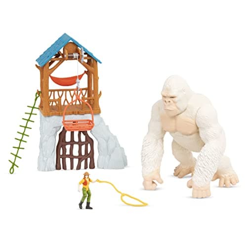 Image of Terra by Battat – Electronic Toy Gorilla for Figurines – Jungle Playset with Animal Toys – Explore the Gorilla Expedition – Snowflake Edition for 3+ Years