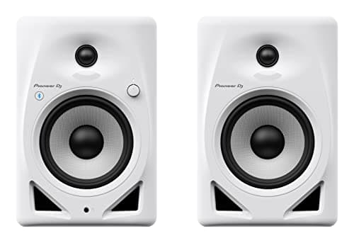 Image of Pioneer DJ DM-50D-BT 5” desktop monitor system with Bluetooth functionality (White) (DM-50D-BT-W)