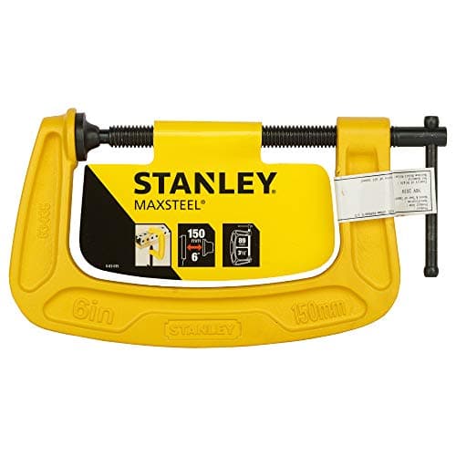 Image of Stanley C Clamp 150MM / 6IN 0-83-035, Black/Yellow