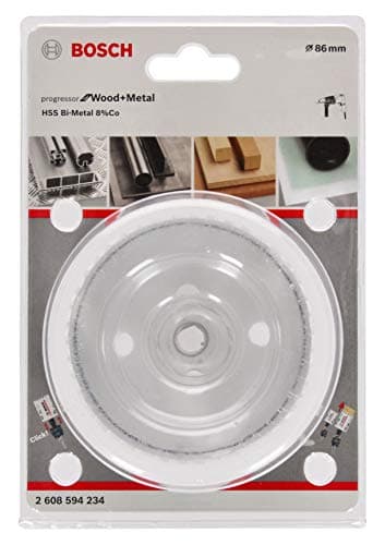 Image of BOSCH Bi-Metal Hole Saw (for Wood and Metals, 8% Cobalt Alloy, Progressive Tooth Design, Ø 86 mm, Accessory Drills)