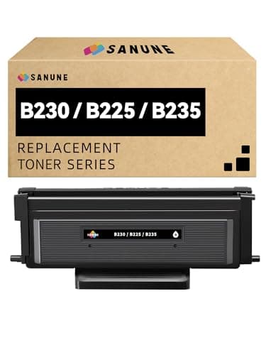 Image of SANUNE B230 B225 B235 Black High Capacity Toner Cartridge Replacement for Xerox 006R04399 006R04400 Toner Cartridges with New Chip for B230 B225 B235 B230dni B225dni B235dni Printer Ink (3000 Pages)