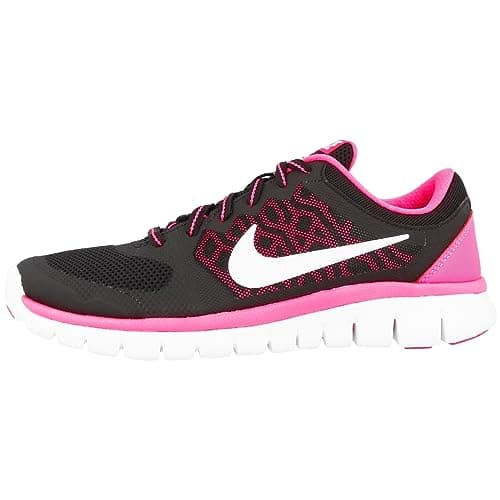 Image of Nike Flex 2015 Run (GS), Girls Running Shoes, Multicolored (Black / White-Pink Pow), 5.5 UK (38.5 EU)