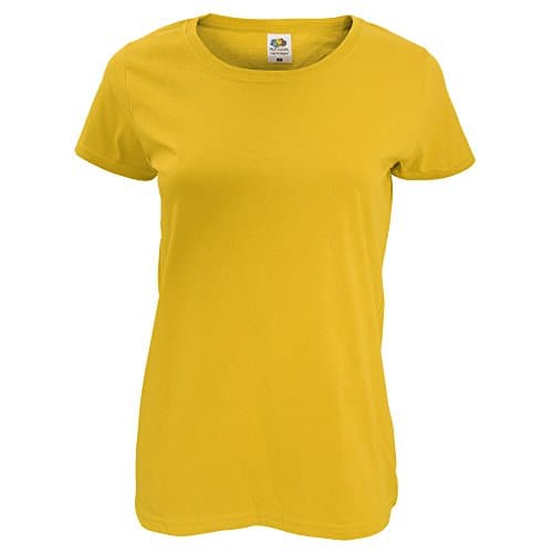Image of Fruit of the Loom Women's Original T. T-Shirt, Sunflower, 16 (Manufacturer Size:X-Large)