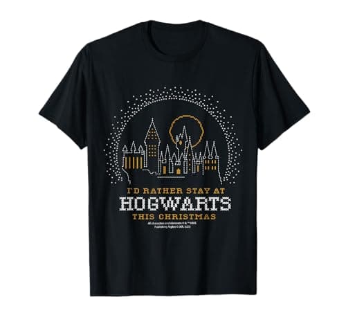 Image of I'd Rather Stay At Hogwarts This Christmas T-Shirt