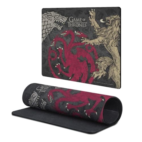Image of Head Case Designs Officially Licensed HBO Game of Thrones Stark, Targaryen, Lannister Graphic Art 9.84 x 11.81 x 0.12 inches (250 x 300 mm) - S Gaming Office Desk PC Keyboard Mouse Mat Pad