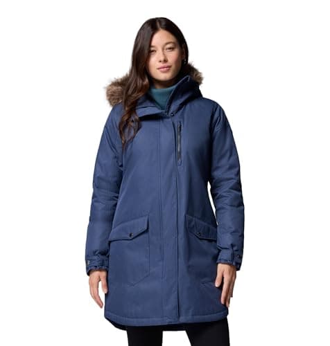 Image of Columbia Women's Suttle Mountain Long Insulated Jacket, Winter Jacket, Collegiate Navy, S