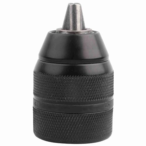 Image of Haosie 13mm Metal Drill Chuck, 2-13mm 1/2 Mount Chuck Adapter, Self Locking Keyless Drill Accessories with Power Below 700w