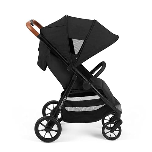 Image of Ickle Bubba Stomp Stride Stroller (Midnight) – Birth to 22kg, Lightweight Multi-Terrain Pushchair with EVA Wheels, Extra-Large Seat, UPF 50+ Extendable Hood & Raincover