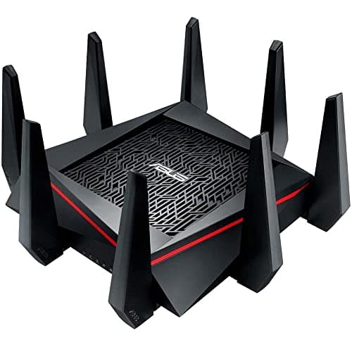 Image of ASUS RT-AC5300 AC5300 Tri-band WiFi Gaming Router, MU-MIMO, AiProtection Lifetime Security by Trend Micro, AiMesh compatible for Mesh WiFi System, WTFast game accelerator