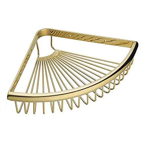 Image of XINYU Bathroom Storage Gold Shower Corner Caddy Modern triangle Bath Shelf,Solid Brass