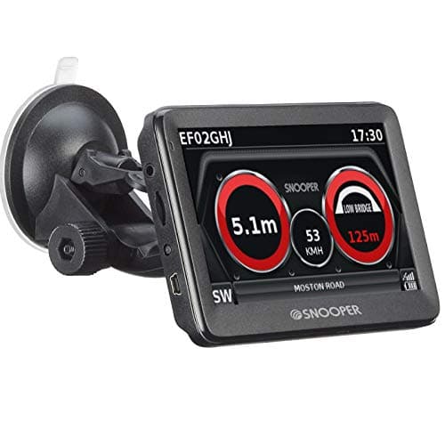 Image of Snooper TRUCKMATE Bridge-Saver Truck Sat Nav UK with Live Traffic - HGV Sat Nav Trucks UK 2024 - Lorry Sat Nav UK Featuring Low Bridge Alerts, Black