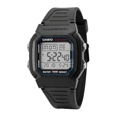 Image of Casio Women's Watch W-800H-1A, LCD/Black, Strap