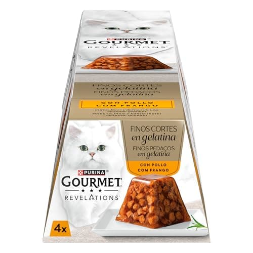 Image of Purina Gourmet Revelations Wet Wet Cat Food with Chicken, 6 Packs of 4 57g Pyramids - 24 Pyramids