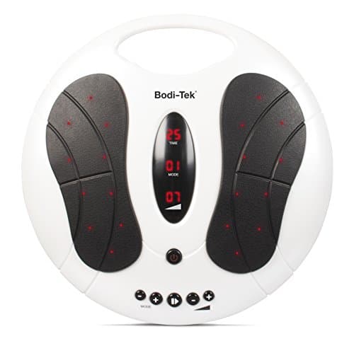 Image of Bodi-Tek Circulation Plus EMS Lower Leg & Foot Exerciser & Reviver, Engages Leg Venus Pump, Electric Muscle Stimulator with Remote Control, Seated Calf & Ankle Muscle Activation for Home or Office Use