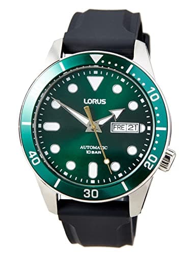 Image of Lorus Men's Analogue Automatic Watch, Green, Sports