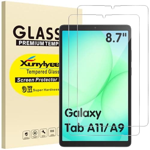 Image of XunyLyee 2-Pack, Screen Protector for Samsung Galaxy Tab A11 8.7 inch/Galaxy Tab A9 8.7"/ SM-X133/SM-X135/ SM-X110/ SM-X115 Tempered Glass Film Easy Installation