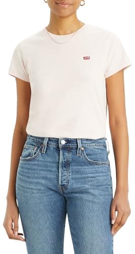 Image of Levi's Women's The Perfect Tee- Chesthit Logo T-Shirt, Potpourri, L
