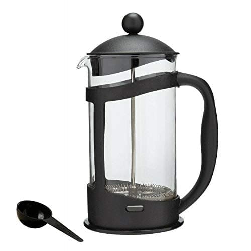 Image of 1 Litre Black Plastic Cafetiere French Press Pot (Makes 8 Cups) - Single Pot