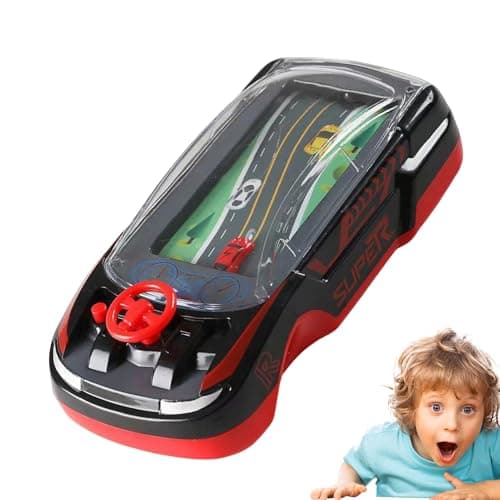 Image of Interactive Racing Car Game Machine - -Player Racing Simulator | Exciting Family Entertainment | Exciting Vehicle Racing Game for Kids | Fast Action for Boys and Girls