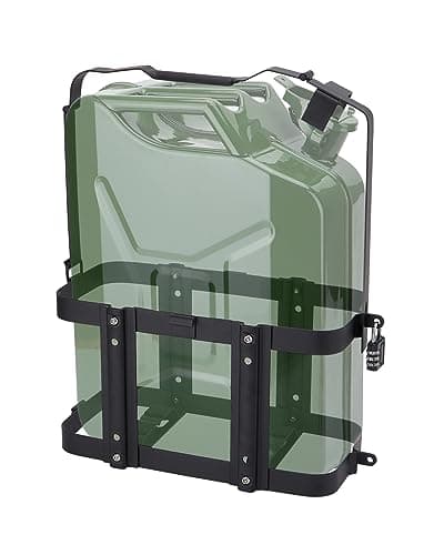 Image of SPARKWHIZ Jerry Can Holder with Combination Lock, Heavy Duty 20L Fuel Can Holder