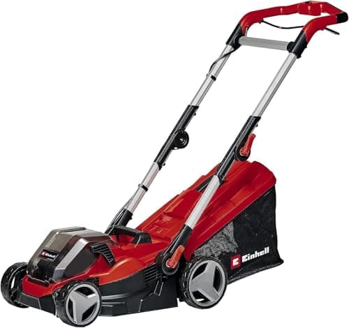 Image of Einhell Cordless Lawnmower 36V Power X-Change, 33.5cm Cutting Width, 5 Level Center Cutting Height Adjustment, Without Battery GE-CM 36/34-1 Li-Solo
