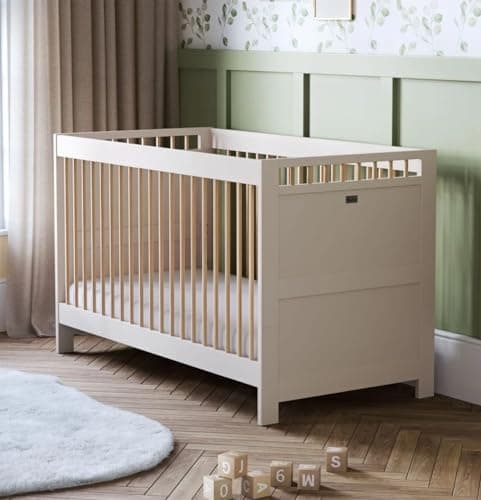 Image of Silver Cross - Seville Convertible Cot Cashmere - Cot to Toddler Bed - L145cm x W75cm x H88cm - Newborn to 4 years old