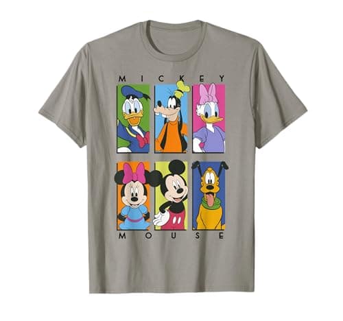Image of Disney Mickey & Friends Character Panel T-Shirt