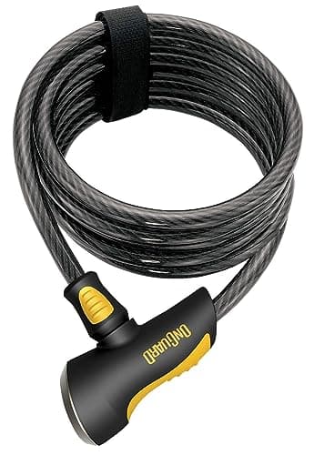 Image of On-Guard Doberman-8029 Keyed Coil Lock - Black, 18.5 x 1.0 cm